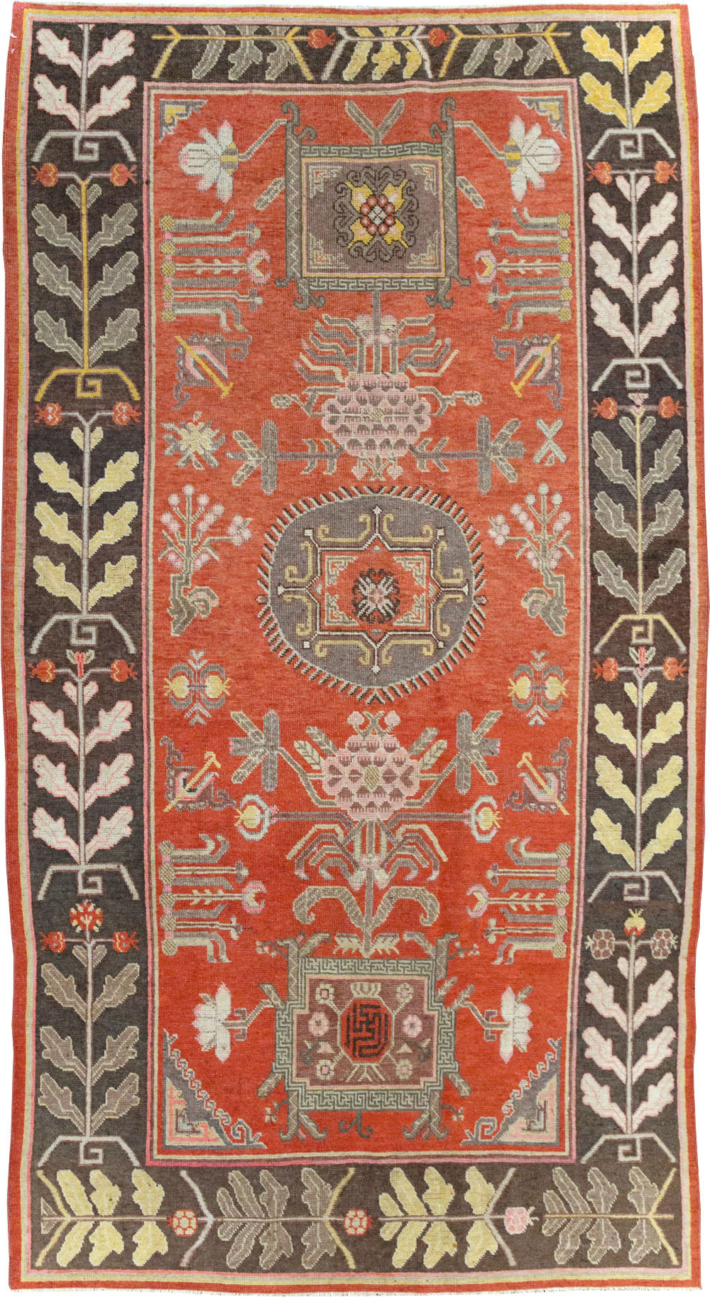 Antique East Turkestan Khotan Carpet, No.31173 - Gsblank