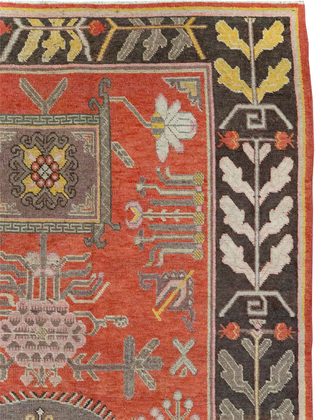 Antique East Turkestan Khotan Carpet, No.31173 - Gsblank
