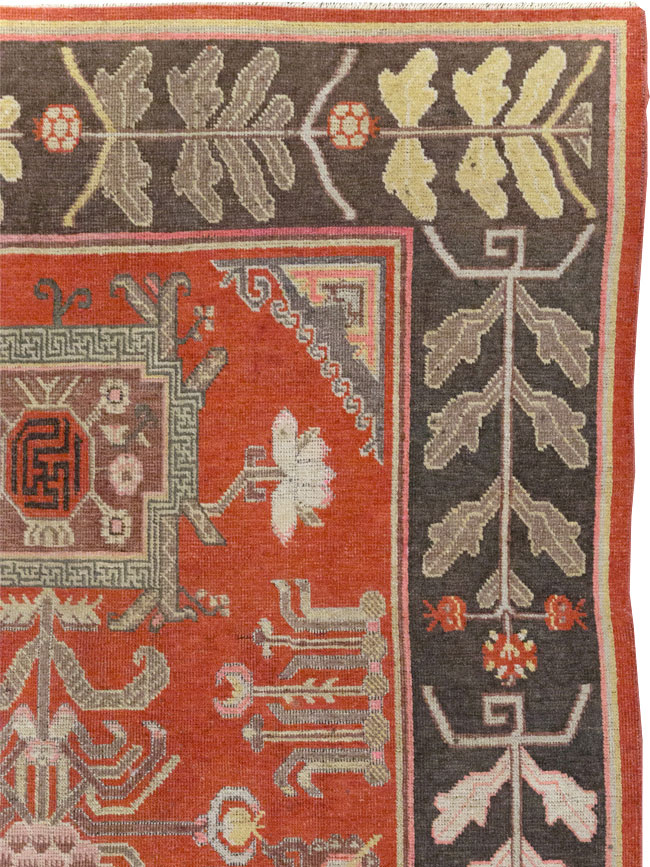 Antique East Turkestan Khotan Carpet, No.31173 - Gsblank
