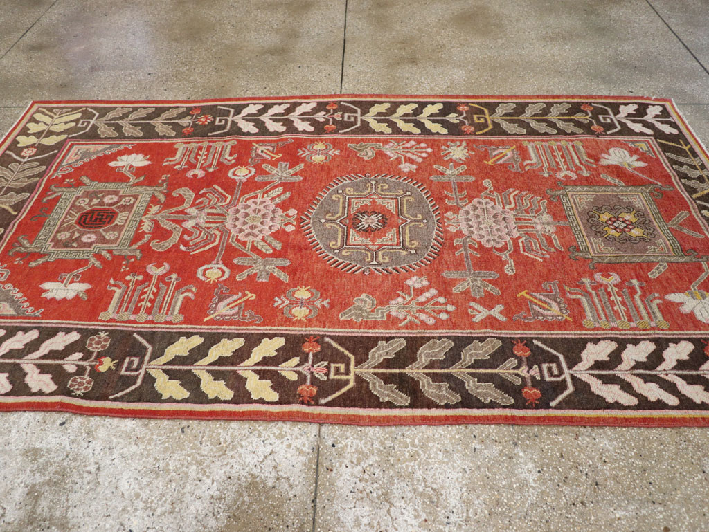 Antique East Turkestan Khotan Carpet, No.31173 - Gsblank