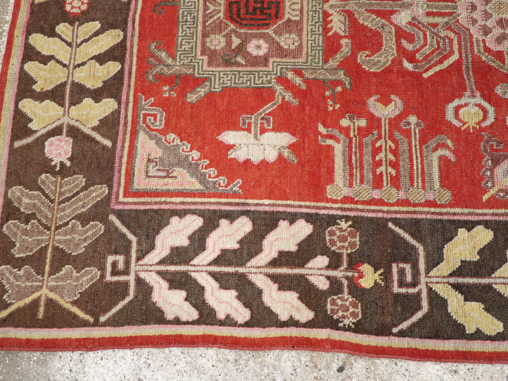 Antique East Turkestan Khotan Carpet, No.31173 - Gsblank