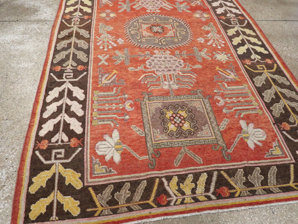 Antique East Turkestan Khotan Carpet, No.31173 - Gsblank