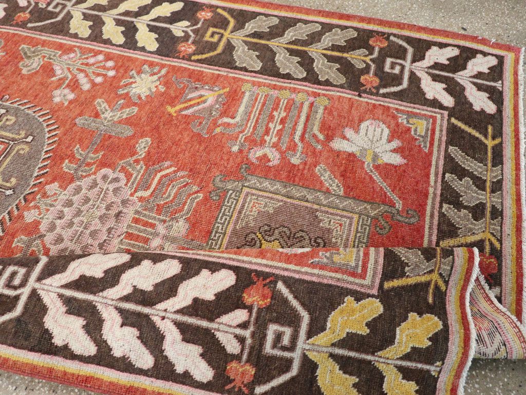 Antique East Turkestan Khotan Carpet, No.31173 - Gsblank