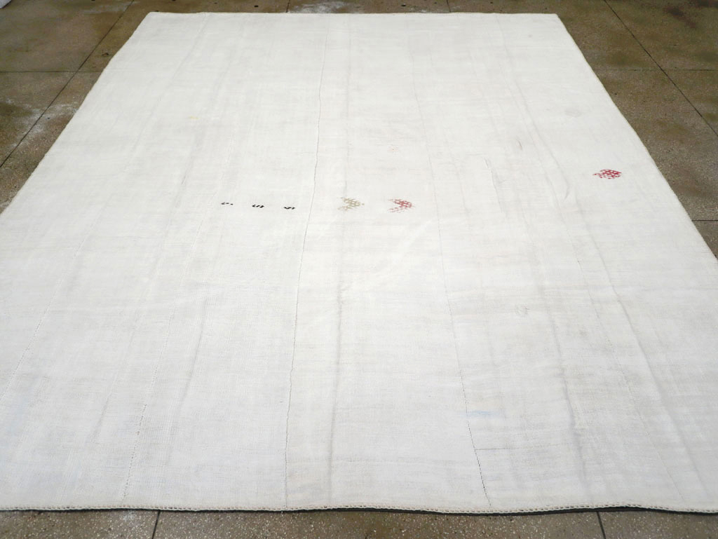 Vintage Turkish Flatweave Kilim Room Size Carpet, No.31175 - Gsblank