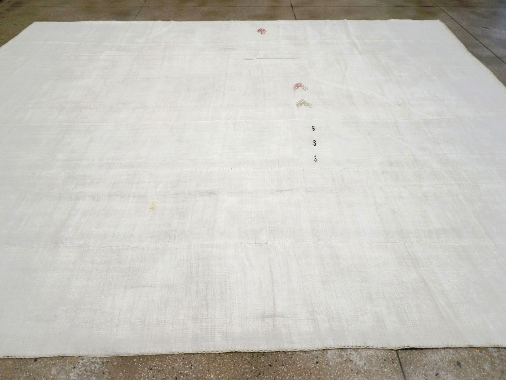 Vintage Turkish Flatweave Kilim Room Size Carpet, No.31175 - Gsblank