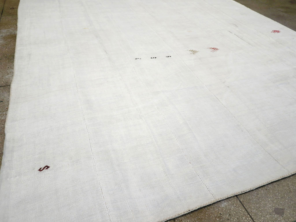 Vintage Turkish Flatweave Kilim Room Size Carpet, No.31175 - Gsblank