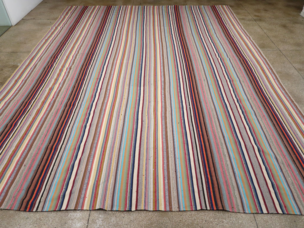 Contemporary Turkish Flatweave Kilim Large Carpet, No.31182 - Gsblank