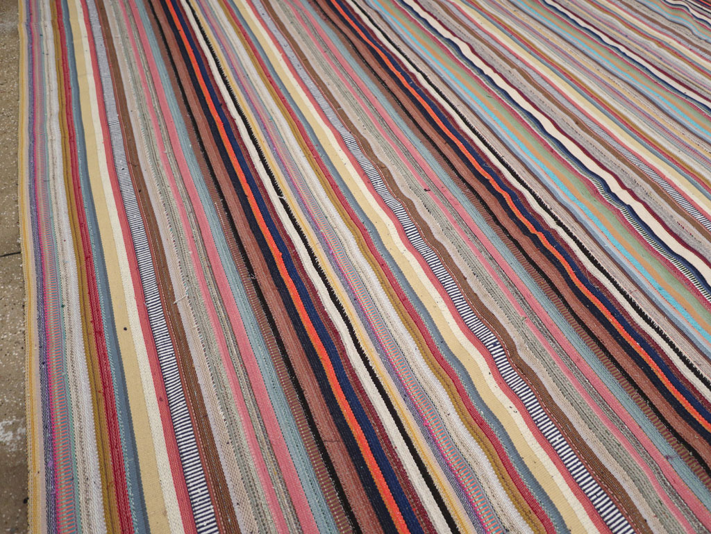 Contemporary Turkish Flatweave Kilim Large Carpet, No.31182 - Gsblank