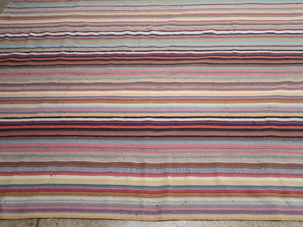 Contemporary Turkish Flatweave Kilim Large Carpet, No.31182 - Gsblank