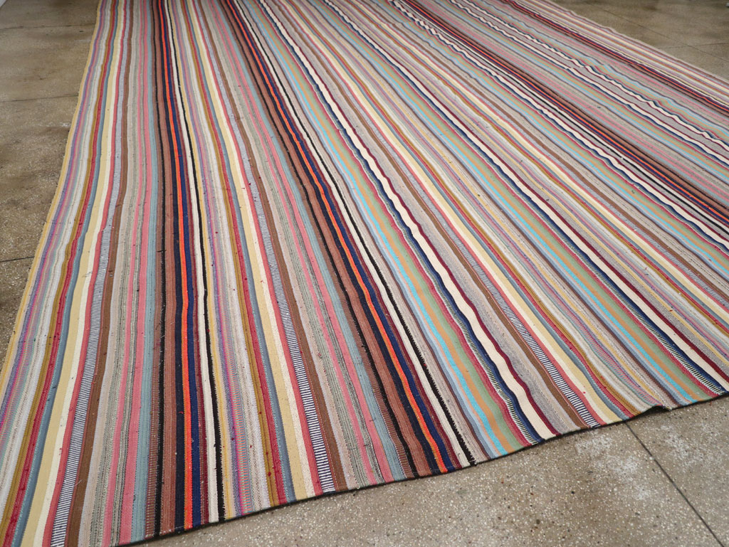 Contemporary Turkish Flatweave Kilim Large Carpet, No.31182 - Gsblank