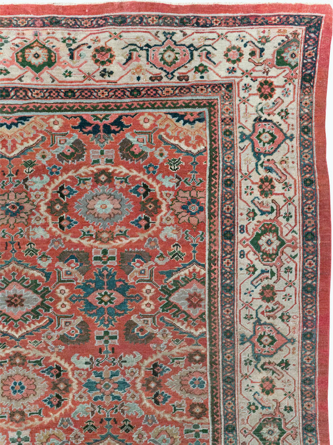 Antique Persian Mahal Room Size Carpet, No.31183 - Gsblank