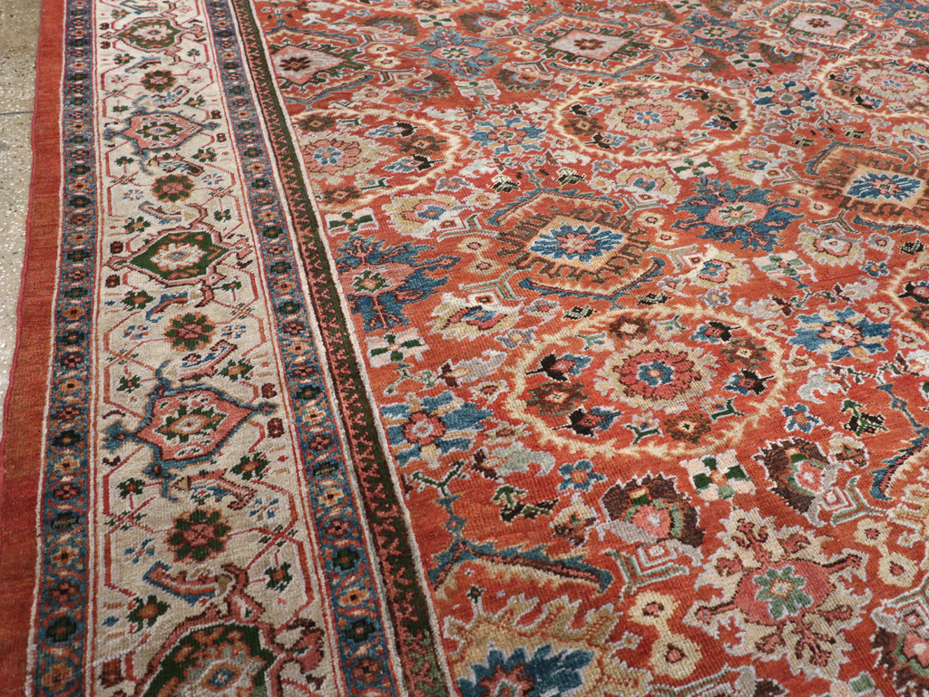 Antique Persian Mahal Room Size Carpet, No.31183 - Gsblank