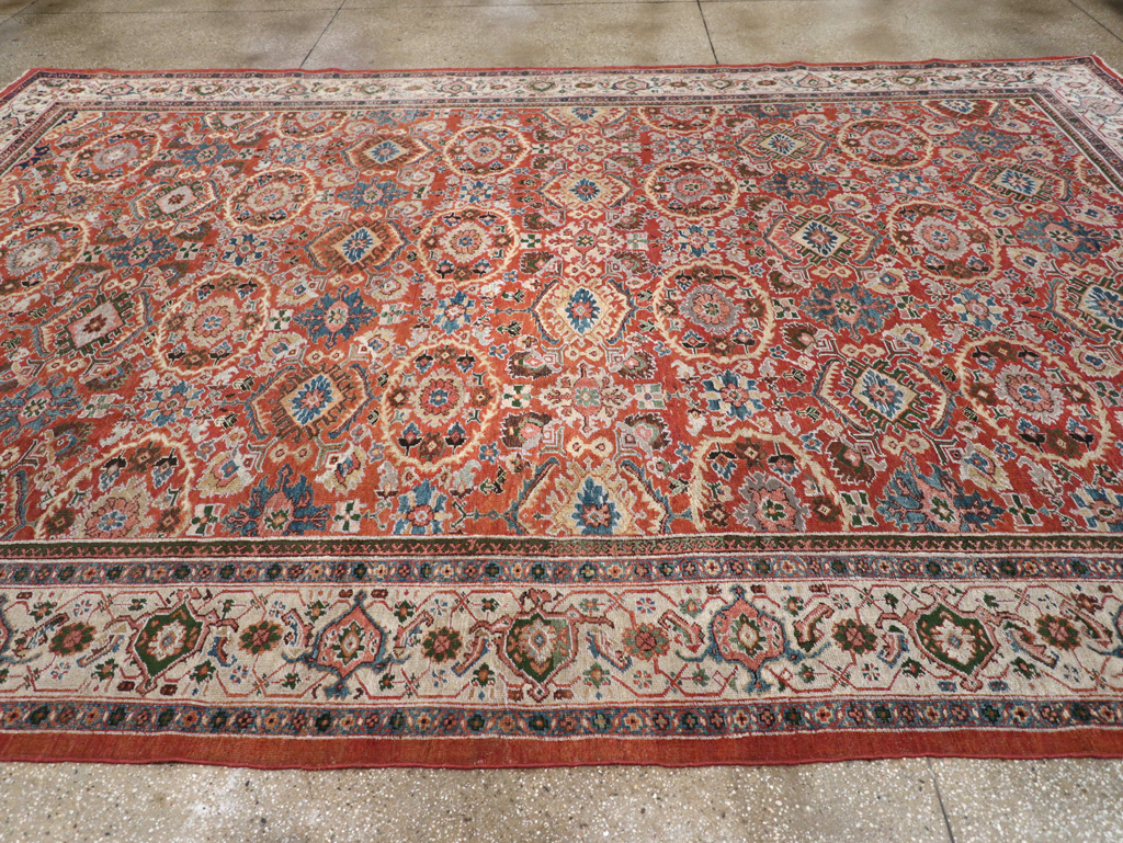 Antique Persian Mahal Room Size Carpet, No.31183 - Gsblank