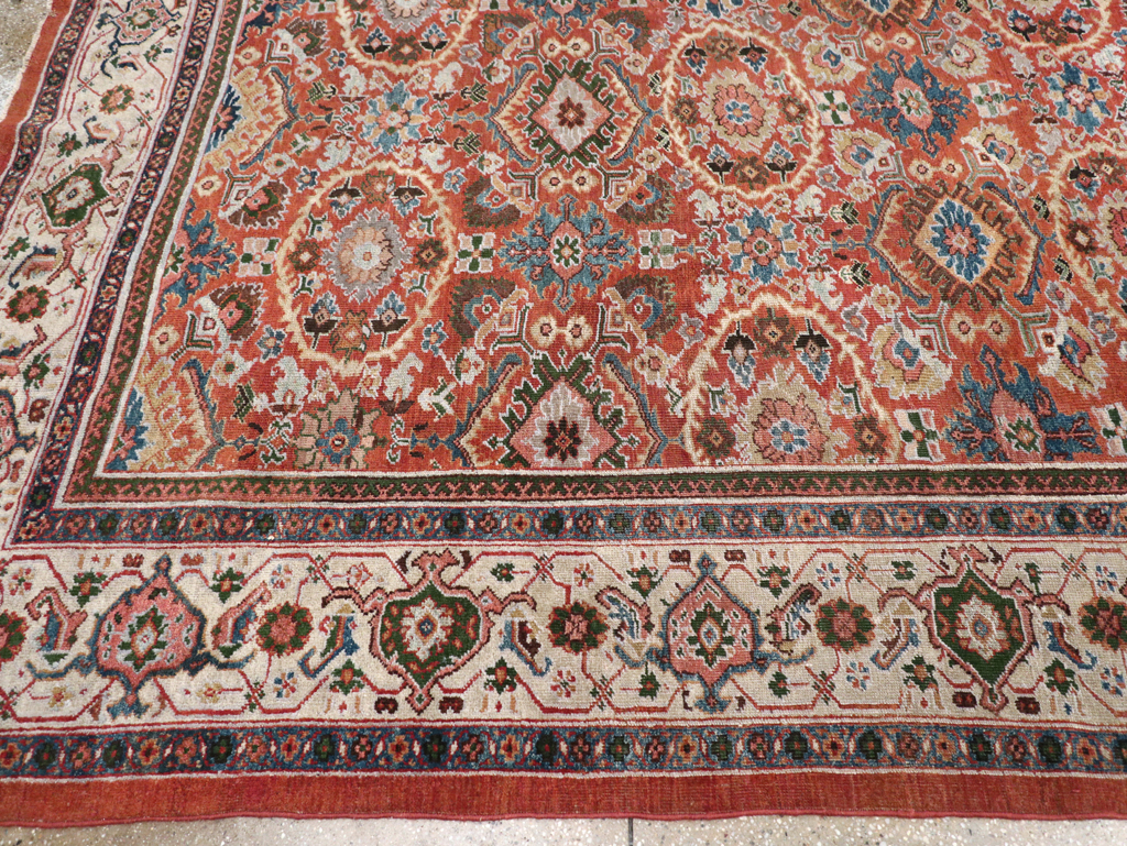 Antique Persian Mahal Room Size Carpet, No.31183 - Gsblank