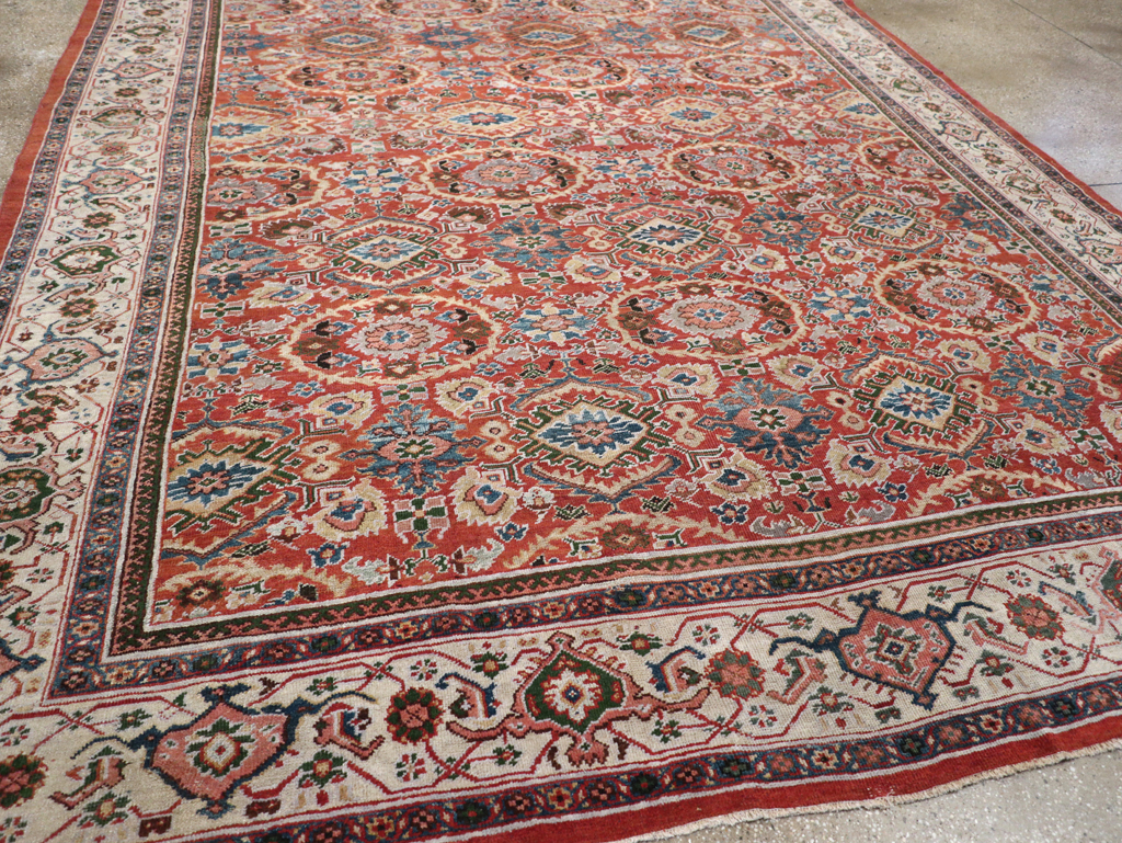 Antique Persian Mahal Room Size Carpet, No.31183 - Gsblank