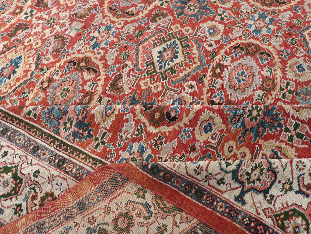 Antique Persian Mahal Room Size Carpet, No.31183 - Gsblank