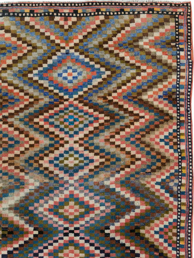Vintage Persian Mahal Rug, No.31184 - Gsblank