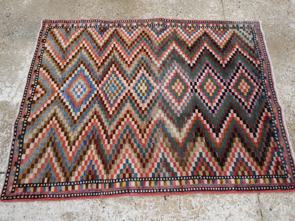 Vintage Persian Mahal Rug, No.31184 - Gsblank