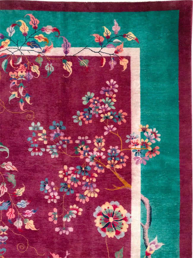 Vintage Chinese Art Deco Room Size Carpet, No.31185 - Gsblank