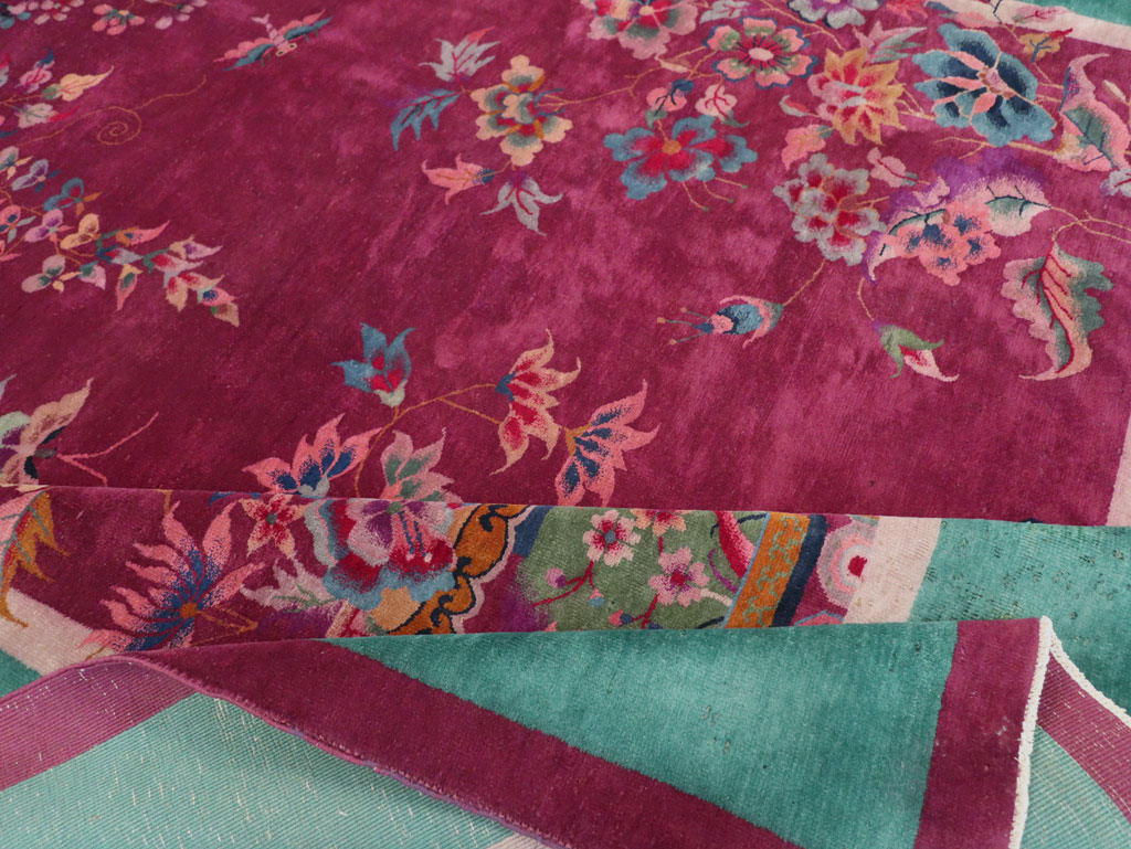 Vintage Chinese Art Deco Room Size Carpet, No.31185 - Gsblank