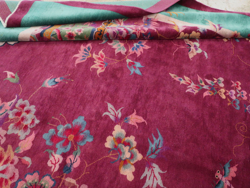 Vintage Chinese Art Deco Room Size Carpet, No.31185 - Gsblank