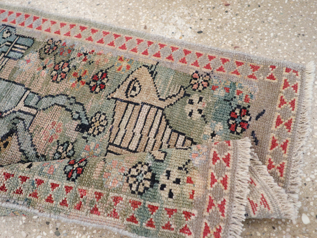 Antique Persian Malayer Pictorial Rug (Pair: 2 of 2), No.31187 - Gsblank