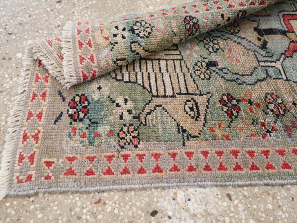 Antique Persian Malayer Pictorial Rug (Pair: 2 of 2), No.31187 - Gsblank