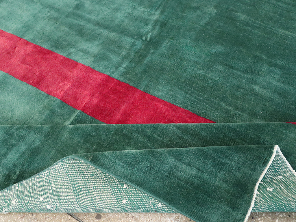 Vintage Turkish Art Deco Style Carpet, No.31188 - Gsblank