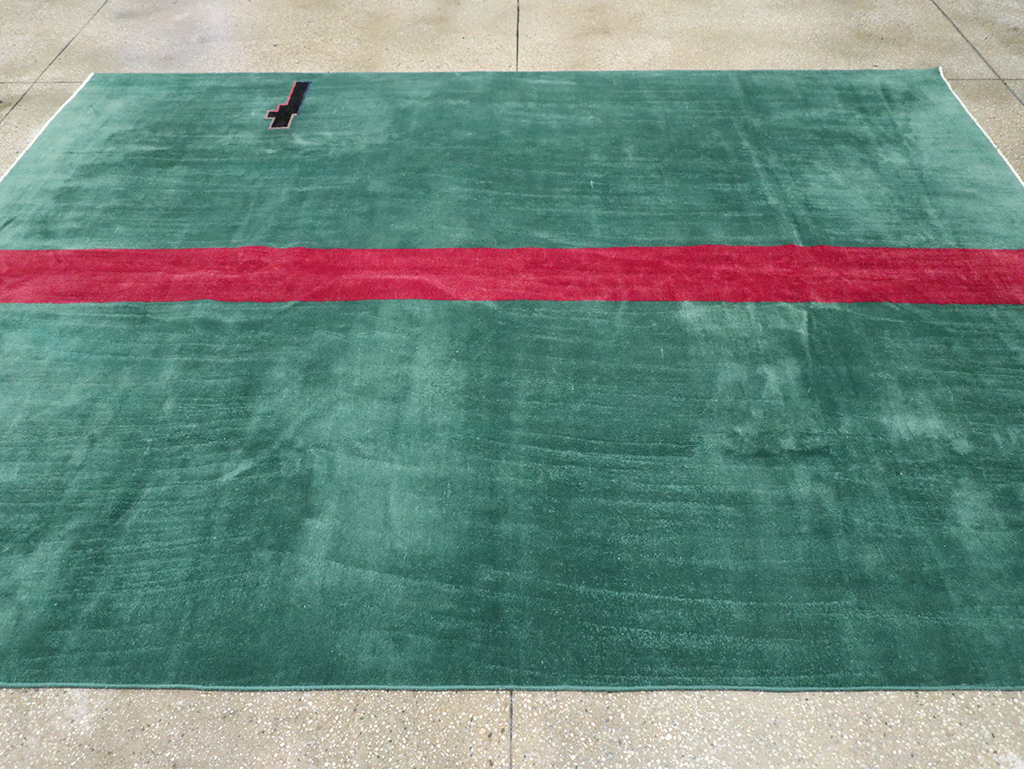 Vintage Turkish Art Deco Style Carpet, No.31189 - Gsblank