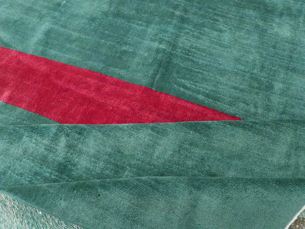 Vintage Turkish Art Deco Style Carpet, No.31189 - Gsblank