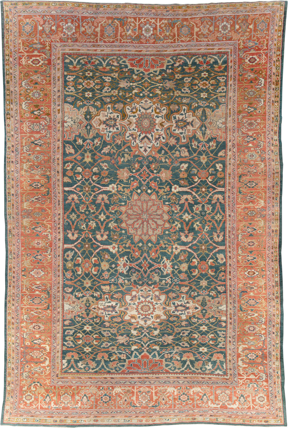 Antique Persian Sultanabad Room Size Carpet, No.31195 - Gsblank