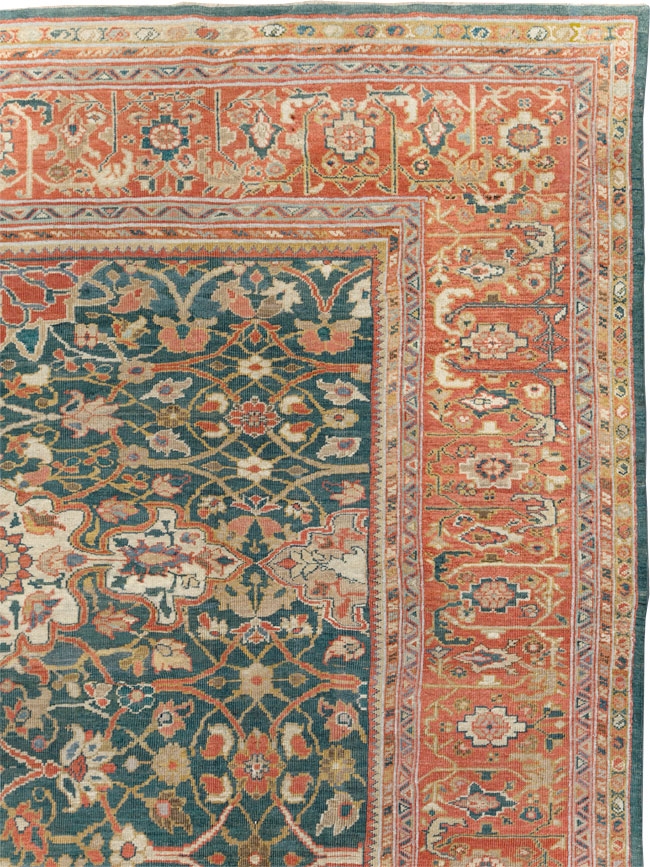 Antique Persian Sultanabad Room Size Carpet, No.31195 - Gsblank