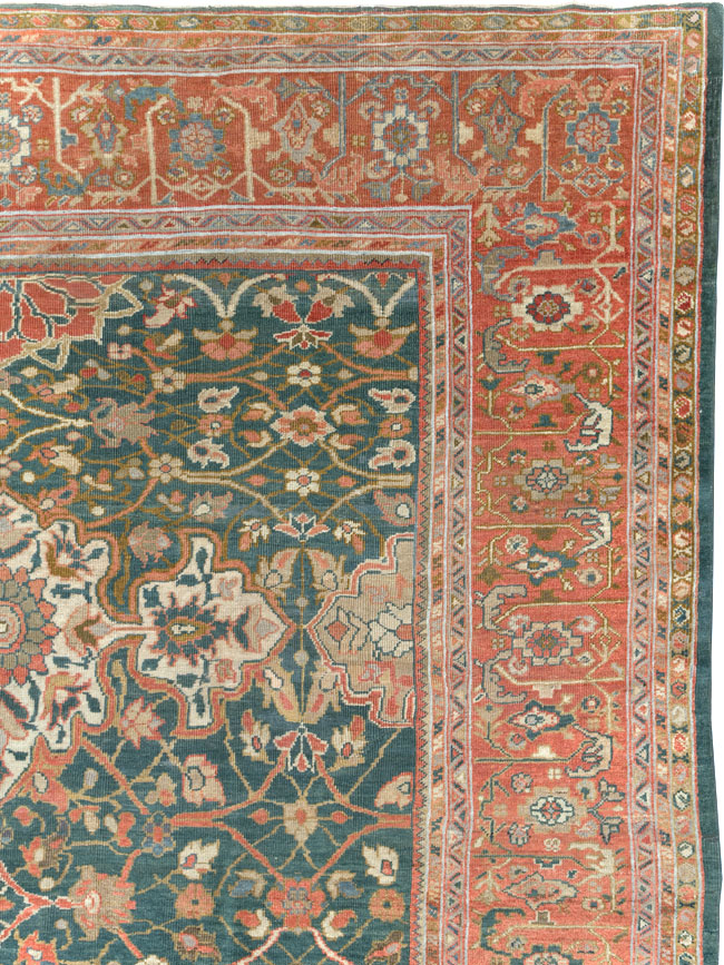 Antique Persian Sultanabad Room Size Carpet, No.31195 - Gsblank
