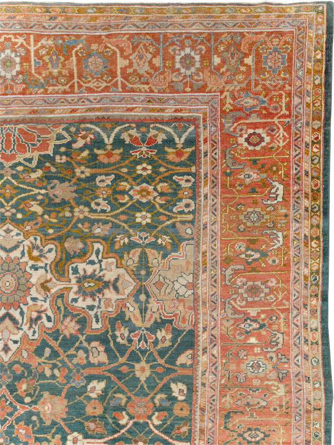 Antique Persian Sultanabad Room Size Carpet, No.31195 - Gsblank