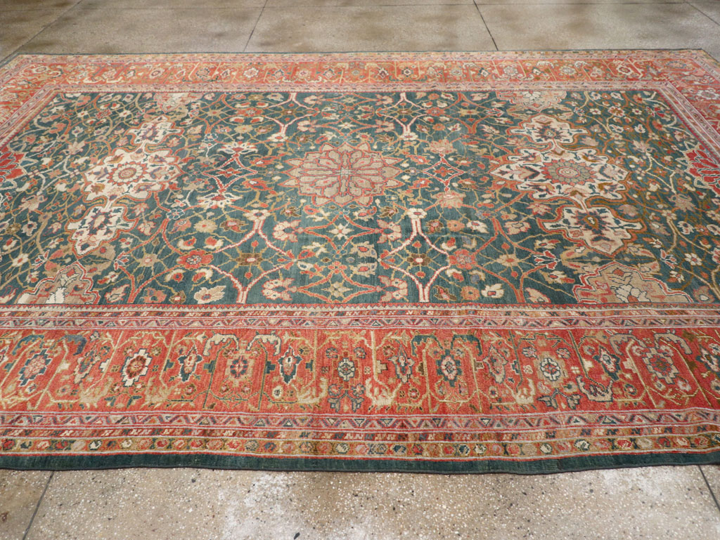 Antique Persian Sultanabad Room Size Carpet, No.31195 - Gsblank