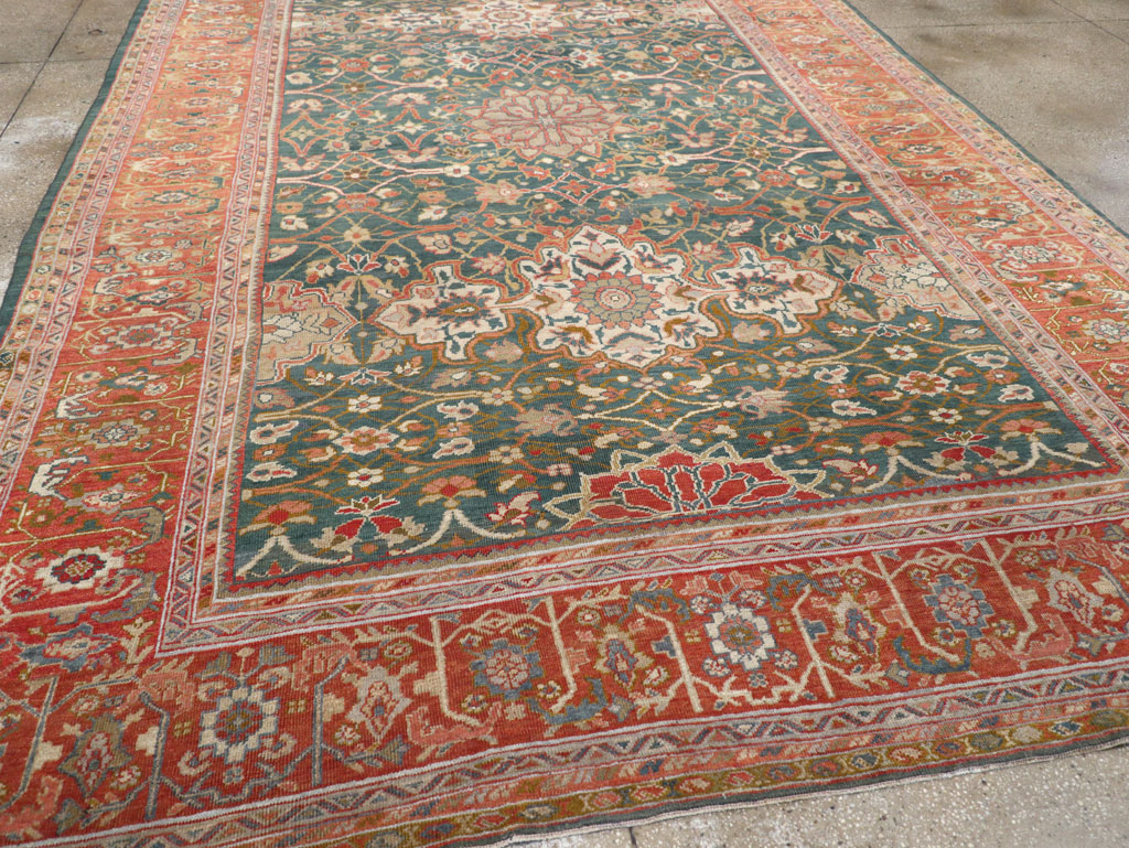 Antique Persian Sultanabad Room Size Carpet, No.31195 - Gsblank
