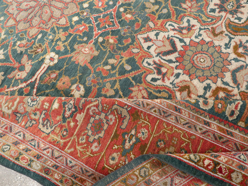 Antique Persian Sultanabad Room Size Carpet, No.31195 - Gsblank