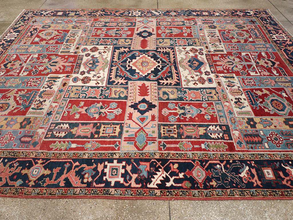 Antique Persian Heriz Room Size Carpet, No.31196 - Gsblank