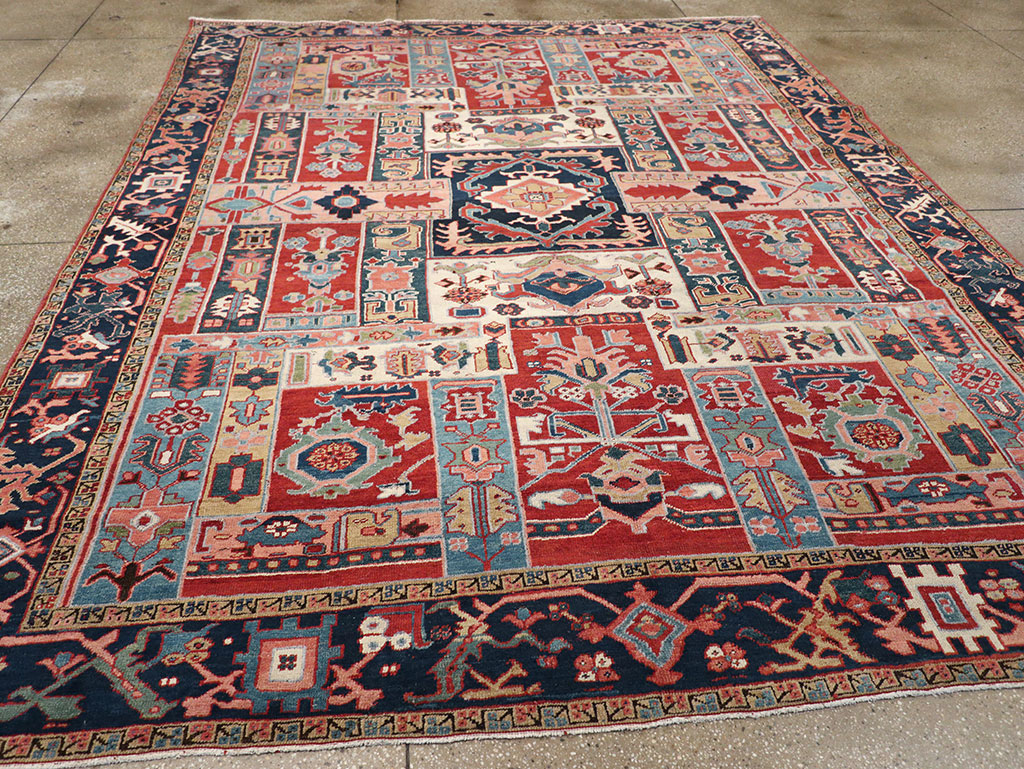 Antique Persian Heriz Room Size Carpet, No.31196 - Gsblank