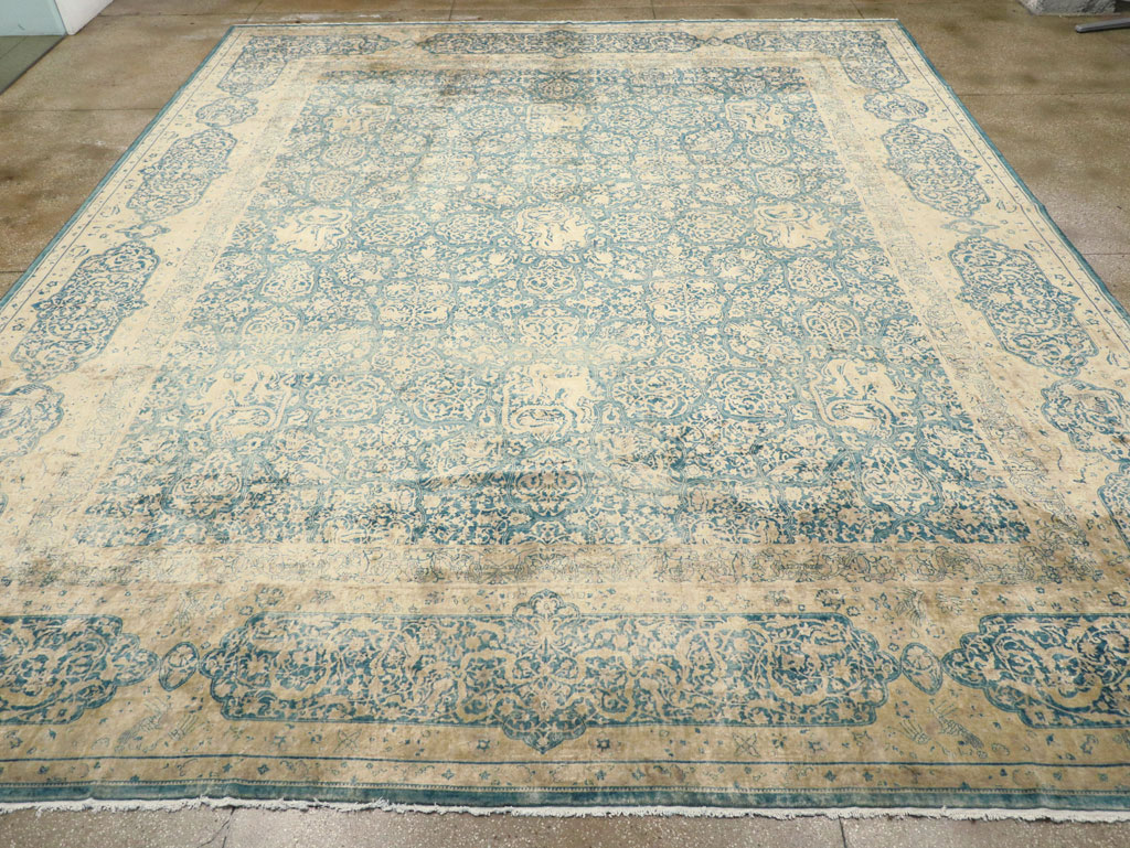 Antique Indian Lahore Large Square Carpet, No.31197 - Gsblank