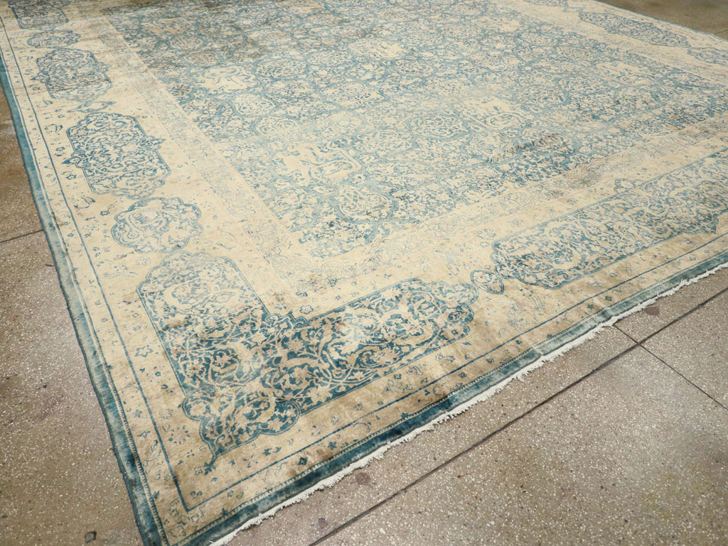 Antique Indian Lahore Large Square Carpet, No.31197 - Gsblank