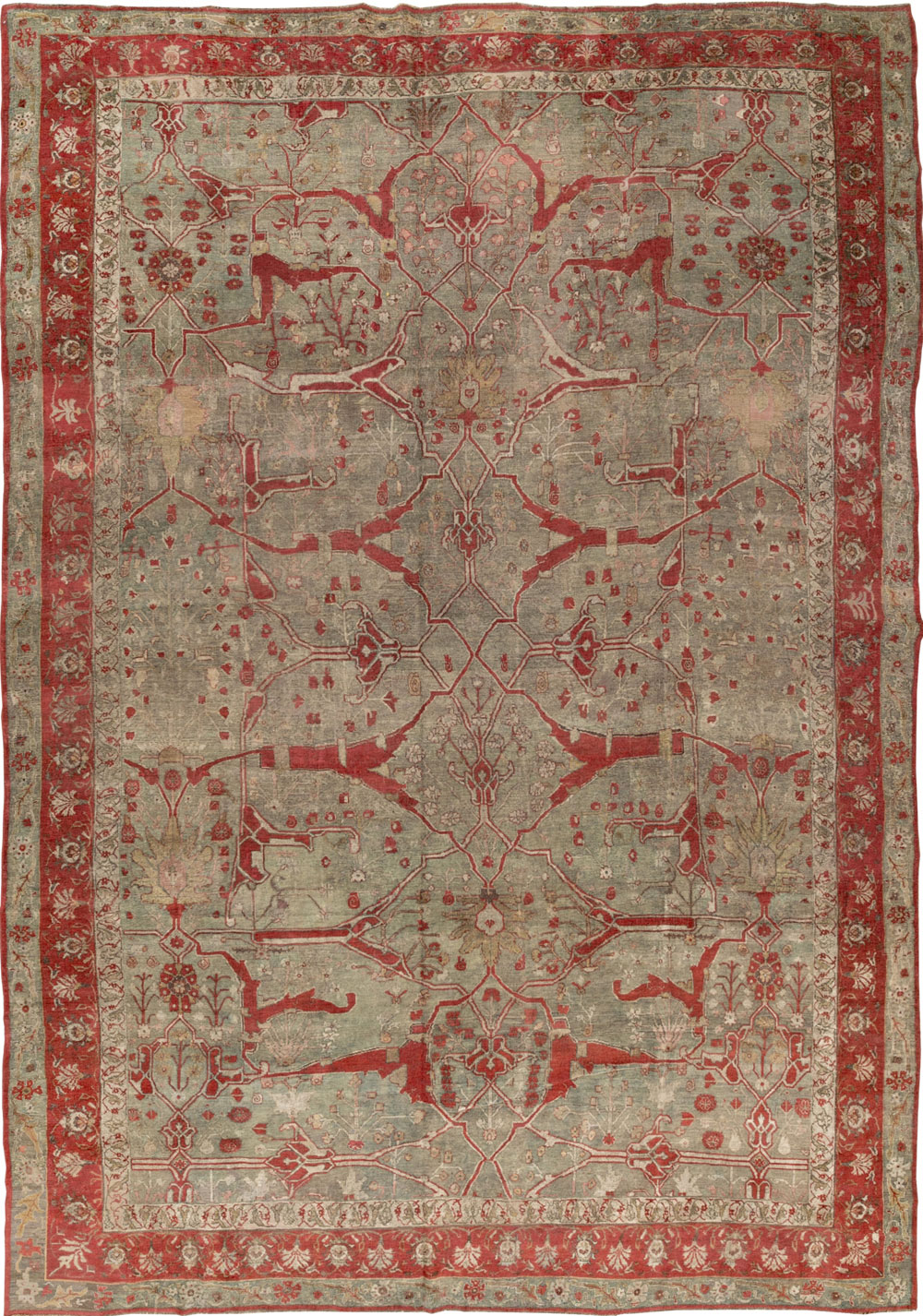Antique Persian Bidjar Large Carpet, No.31199 - Gsblank