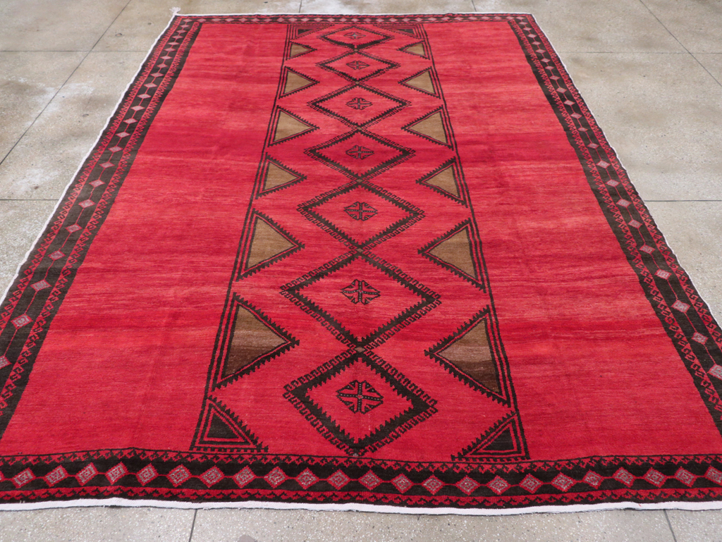 Vintage Turkish Anatolian Tribal Room Size Carpet, No.31202 - Gsblank