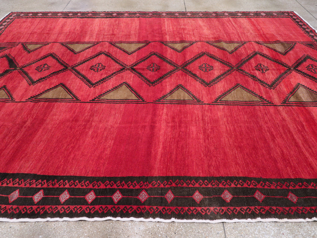 Vintage Turkish Anatolian Tribal Room Size Carpet, No.31202 - Gsblank
