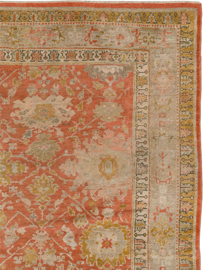 Antique Turkish Ghiordes Room Size Carpet, No.31206 - Gsblank