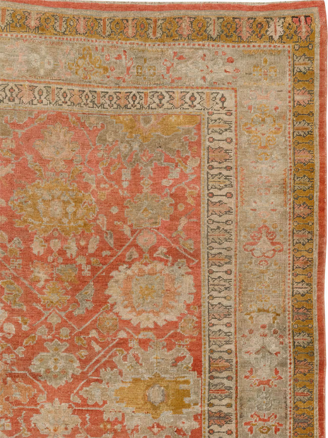 Antique Turkish Ghiordes Room Size Carpet, No.31206 - Gsblank