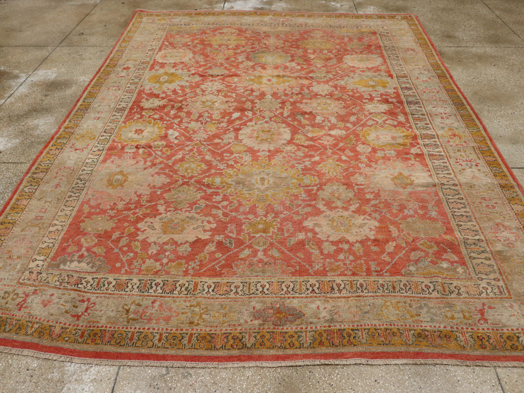 Antique Turkish Ghiordes Room Size Carpet, No.31206 - Gsblank