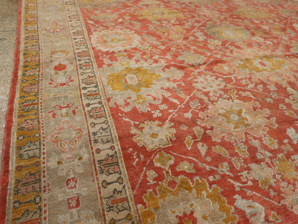 Antique Turkish Ghiordes Room Size Carpet, No.31206 - Gsblank