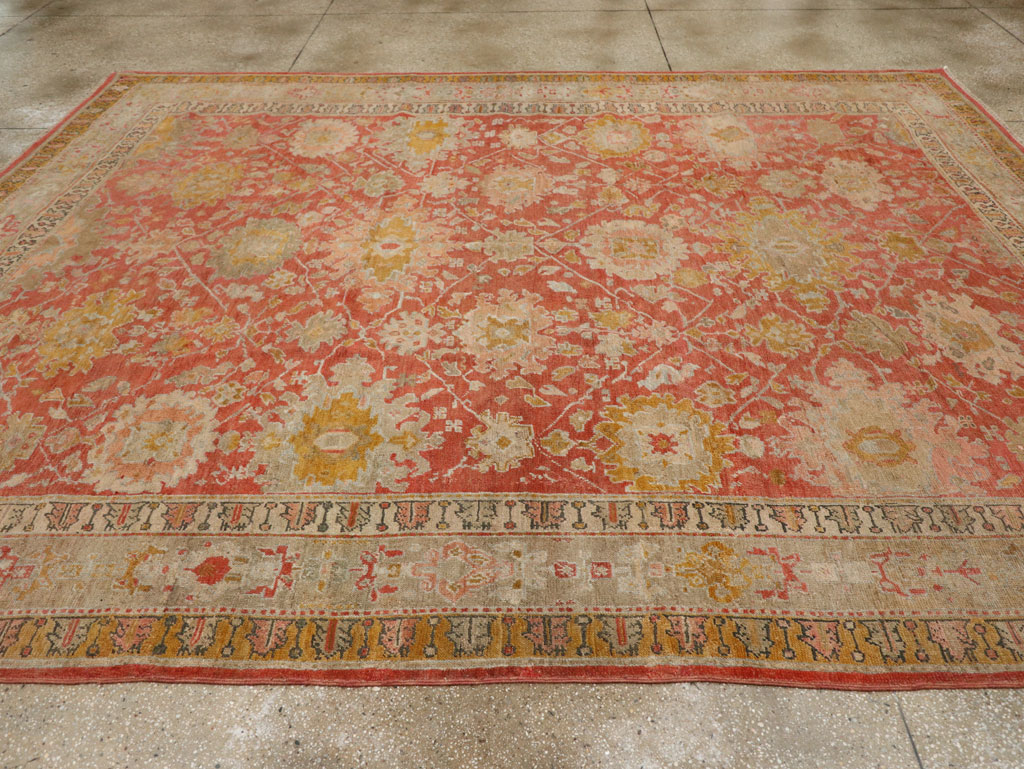 Antique Turkish Ghiordes Room Size Carpet, No.31206 - Gsblank