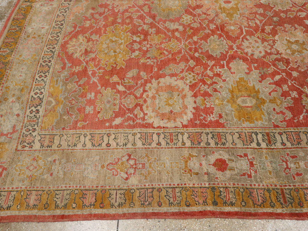 Antique Turkish Ghiordes Room Size Carpet, No.31206 - Gsblank